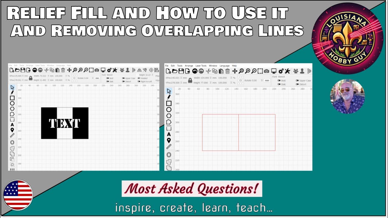 ℹ️ Relief Fill, how to use it, and removing overlapping cut lines in Lightburn!