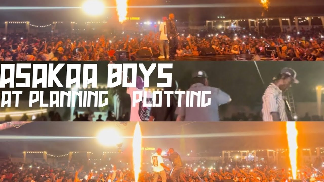 ASAKAA BOYS AT PLANNING & PLOTTING HOSTED BY AMG MEDIKAL ( PERFORMANCE VIDEO )