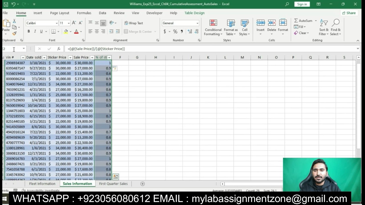 Exp25_Excel_Ch04_CumulativeAssessment_AutoSales | Excel Chapter 4 Cumulative Assessment Auto Sales