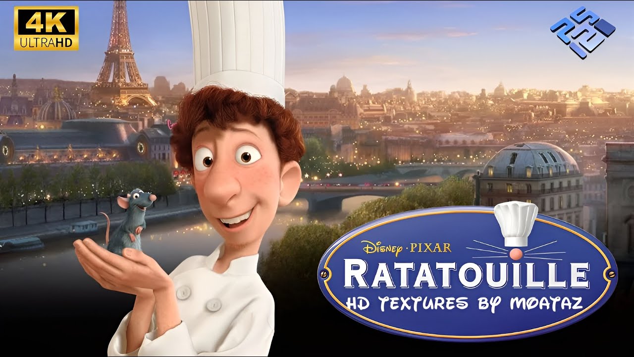 Ratatouille 4K | HD Remastered Textures 60fps With Reshade | PCSX2 1.7.5453 QT  مود  الفار الطباخ