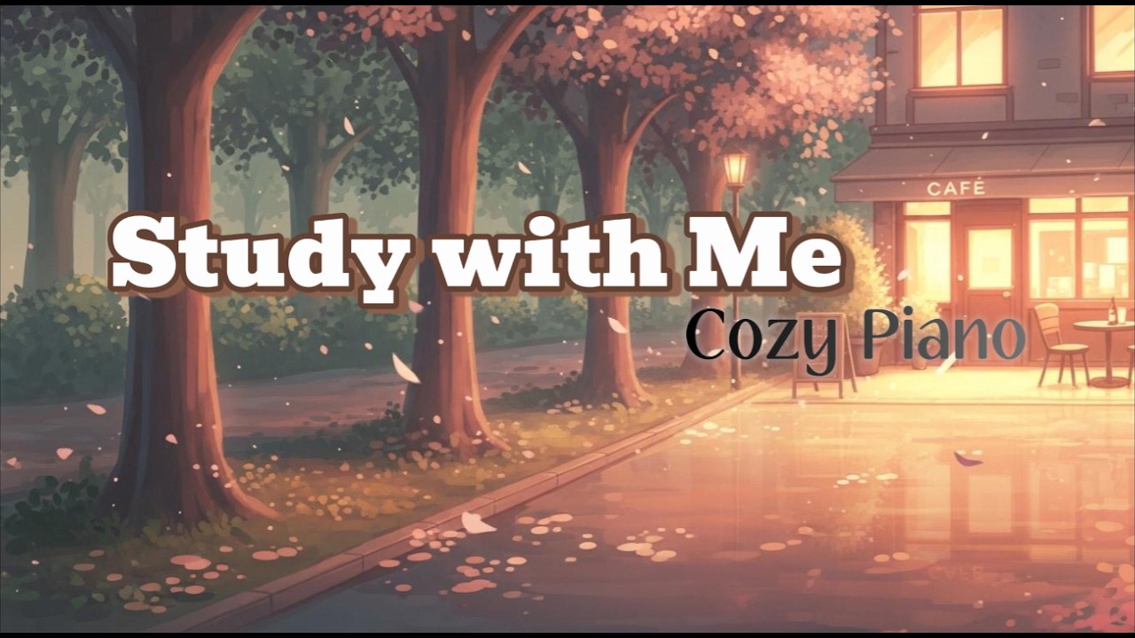 Study With Me | Pomodoro Technique 40-10 • 4 Cycles • Relaxing Piano Music for Focus