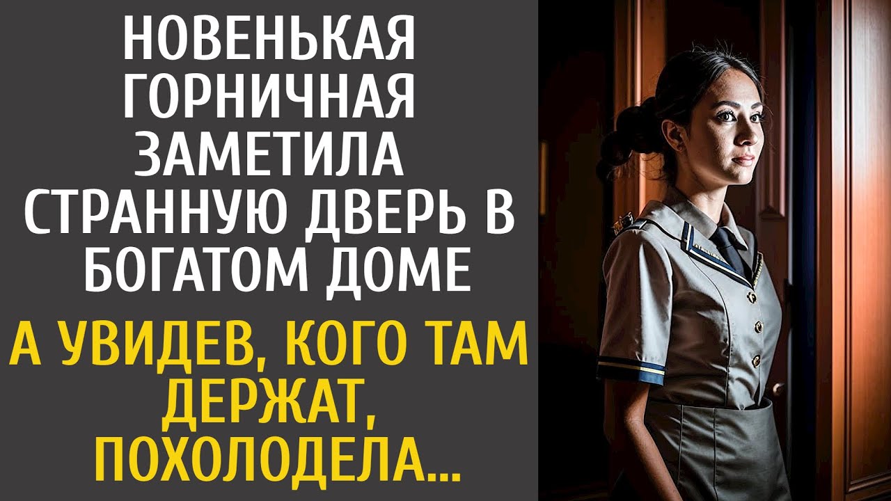 Новенькая горничная заметила странную дверь в богатом доме… А увидев, кого там держат, похолодела…