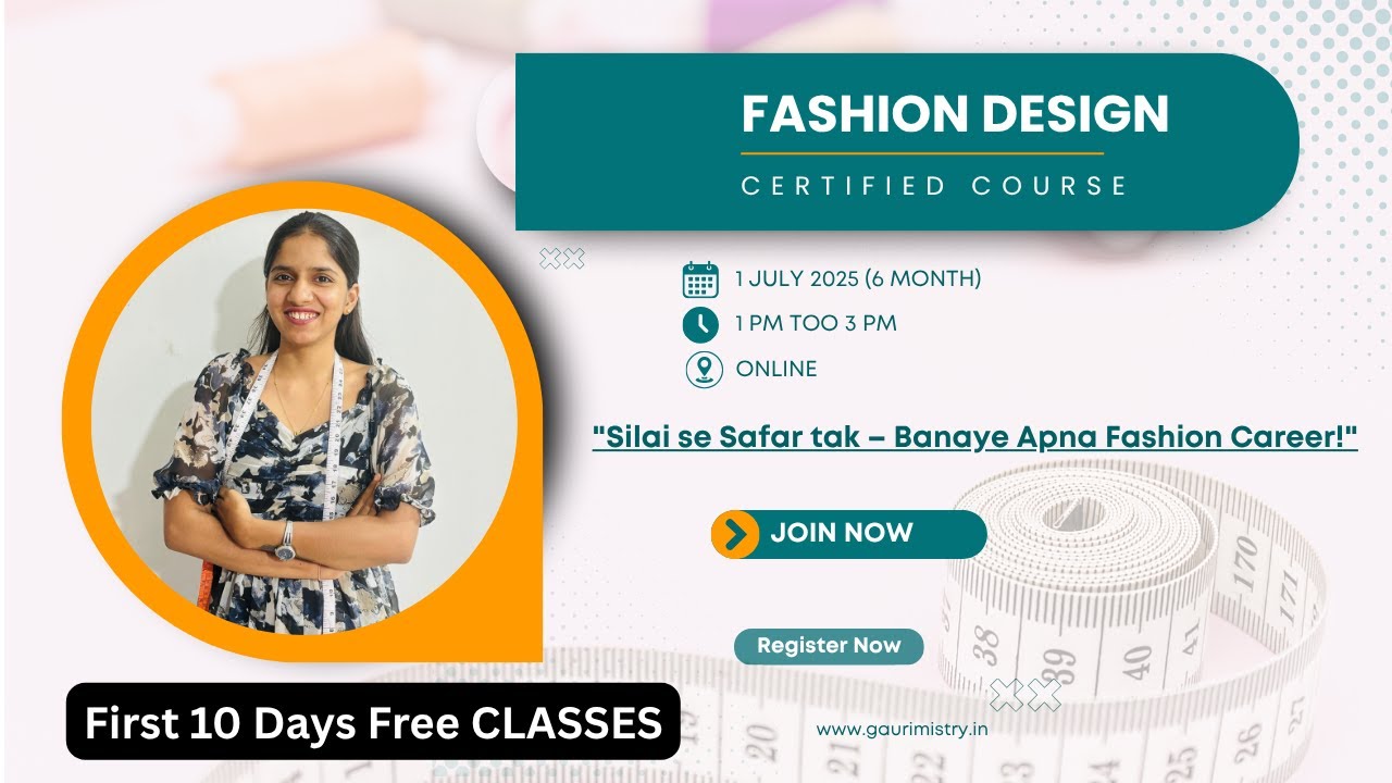 Fashion Designing CLASS Day-6  F 