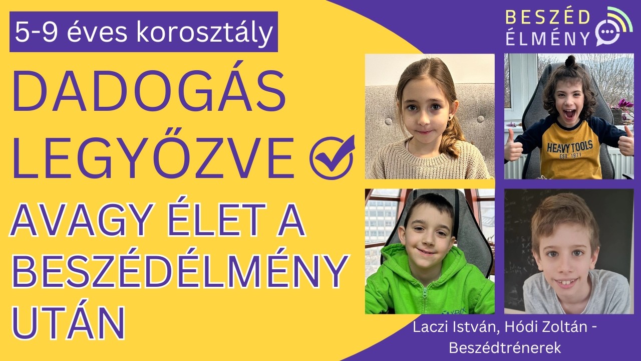 Mentorprogram, ami hatékony megoldás a dadogásra (5-9 éves korosztály)