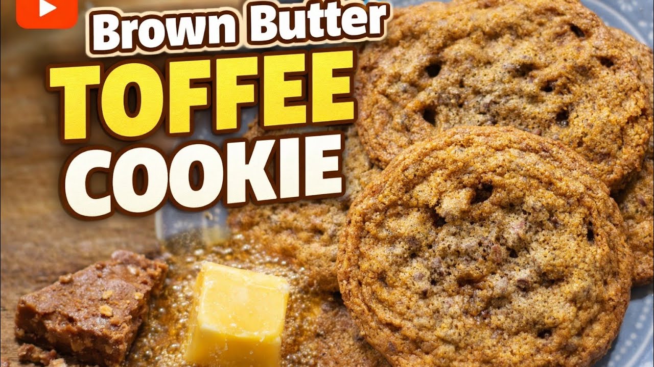 Delicious Brown Butter Toffee Cookie