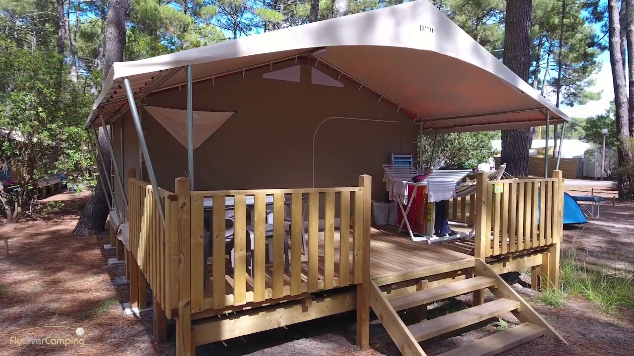 Location d'un lodge toilé avec ou sans sanitaires avec les campings Campéole