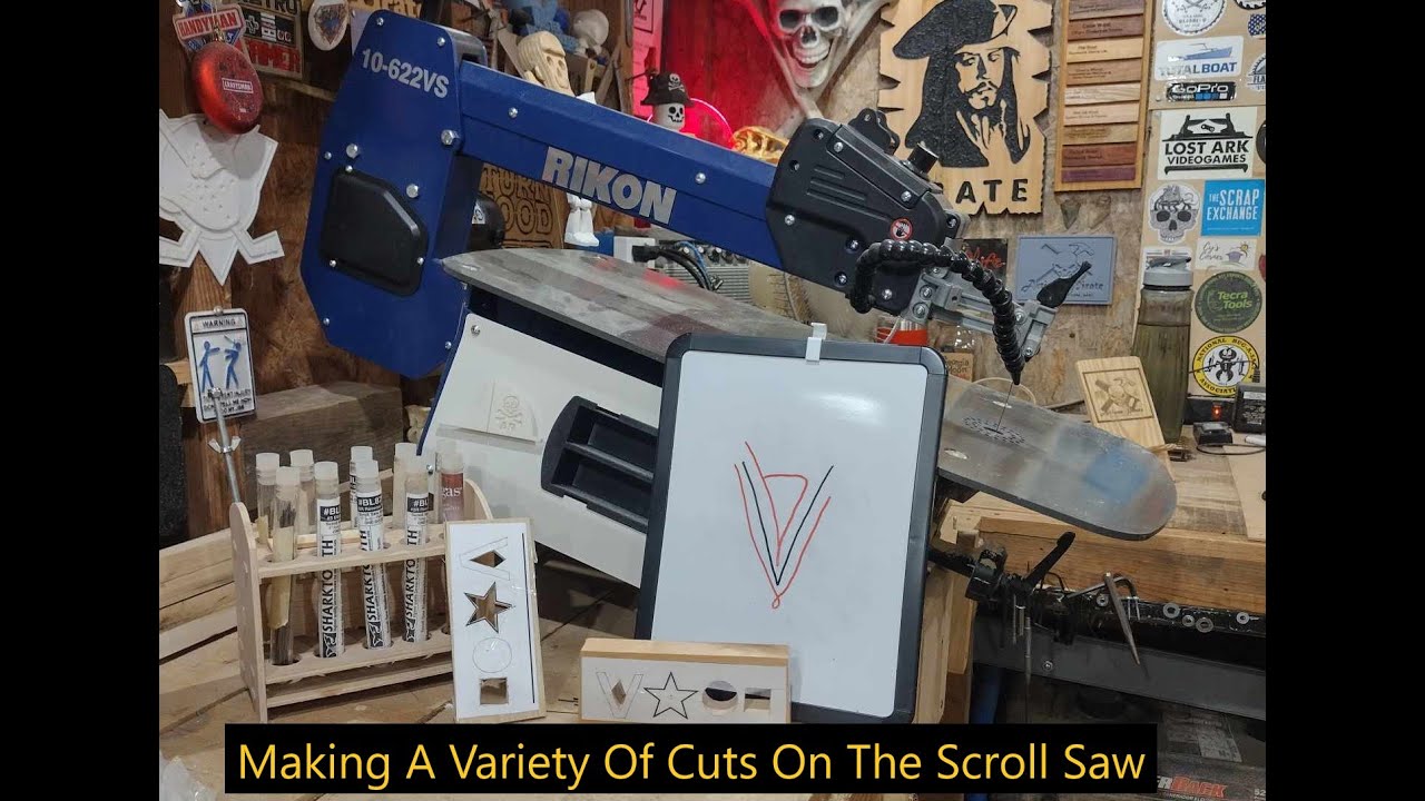 Making A Variety Of Cuts On The Scroll Saw, Scrolling In Real Time