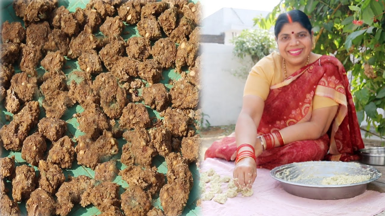 चना दाल की बड़ी बनाने की विधि। Chickpeas Badi Recipe