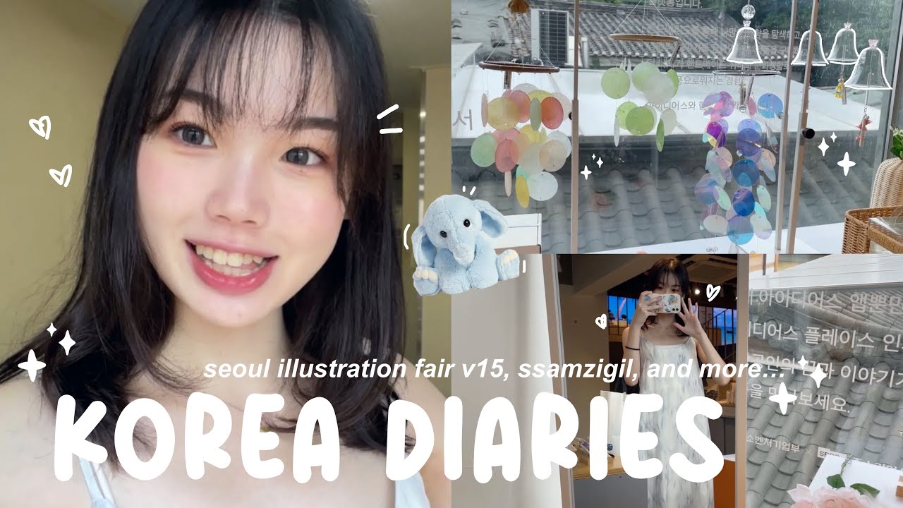 KOREA VLOG EP6 🎐: let’s go spend all my money at seoul illustration fair, days in my life, ssamzigil