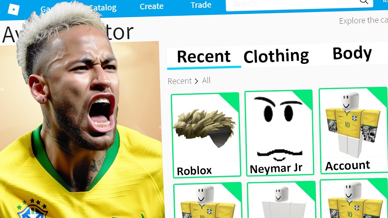 MAKING NEYMAR JR a ROBLOX ACCOUNT