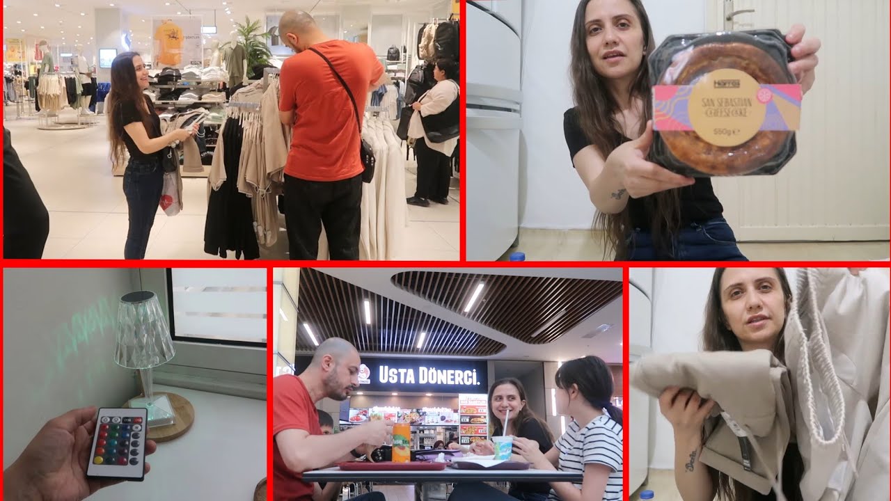 ROMANTİK AVİZEM🥰BALKON TURU😊ALIŞVERİŞ YAPTIK,YEMEK YEDİK💕FİLE VE LCWAIKIKI ALIŞVERİŞİ🛒NELER ALDIK❓️
