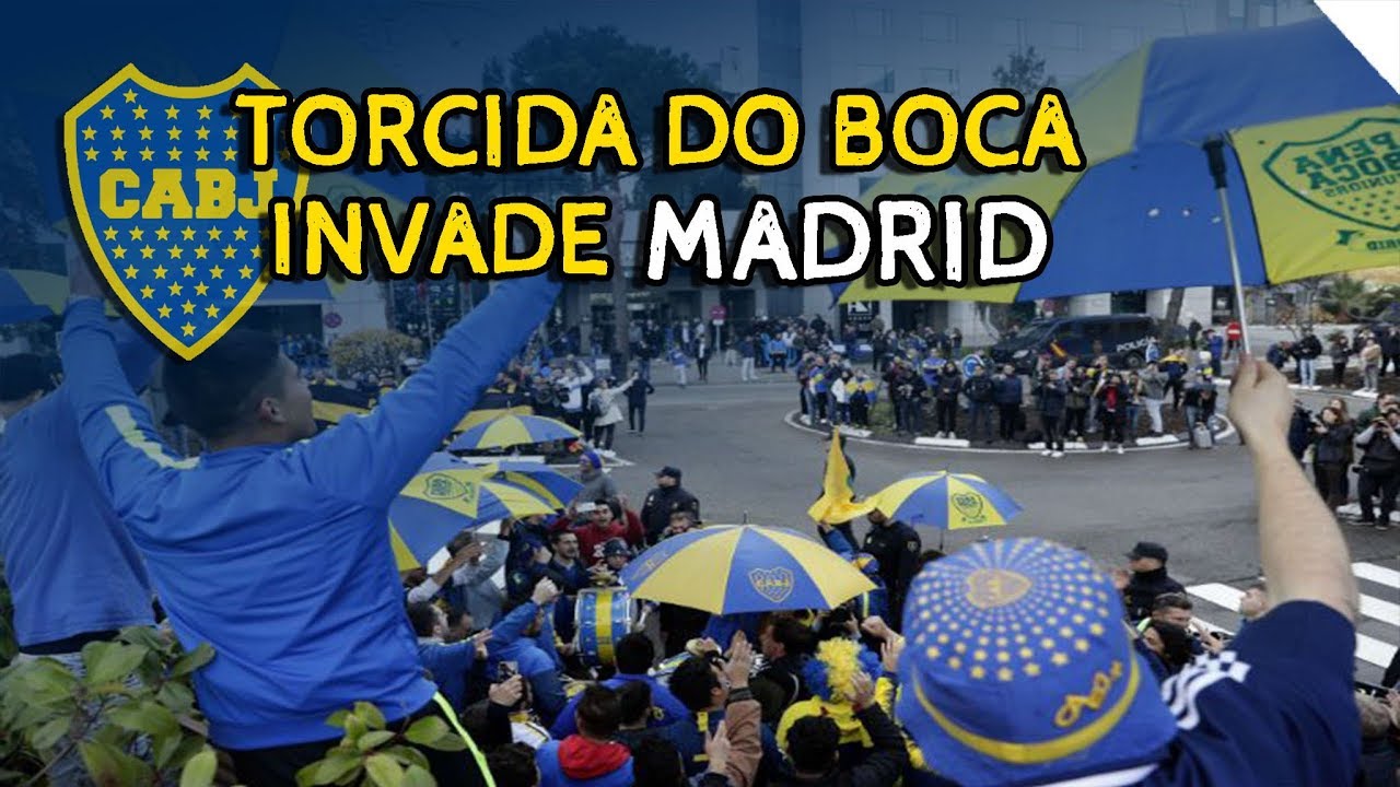 TORCIDA DO BOCA INVADE MADRID NA FINAL DA LIBERTADORES 2018