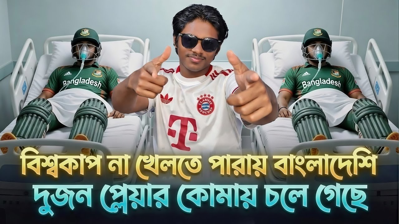 বিশ্বকাপ না খেলতে পাড়ায় বাংলাদেশের দুজন প্লেয়ার নাকি প্রায় কমায় চলে গিয়েছে। আসল ঘটনা কি?#sisir