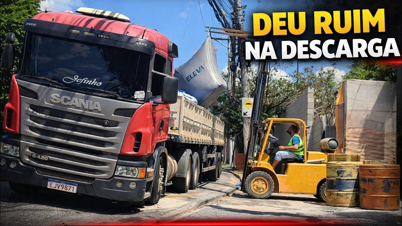 DEU RUIM NA DESCARGA…BAG CAIU NA TAMPA 