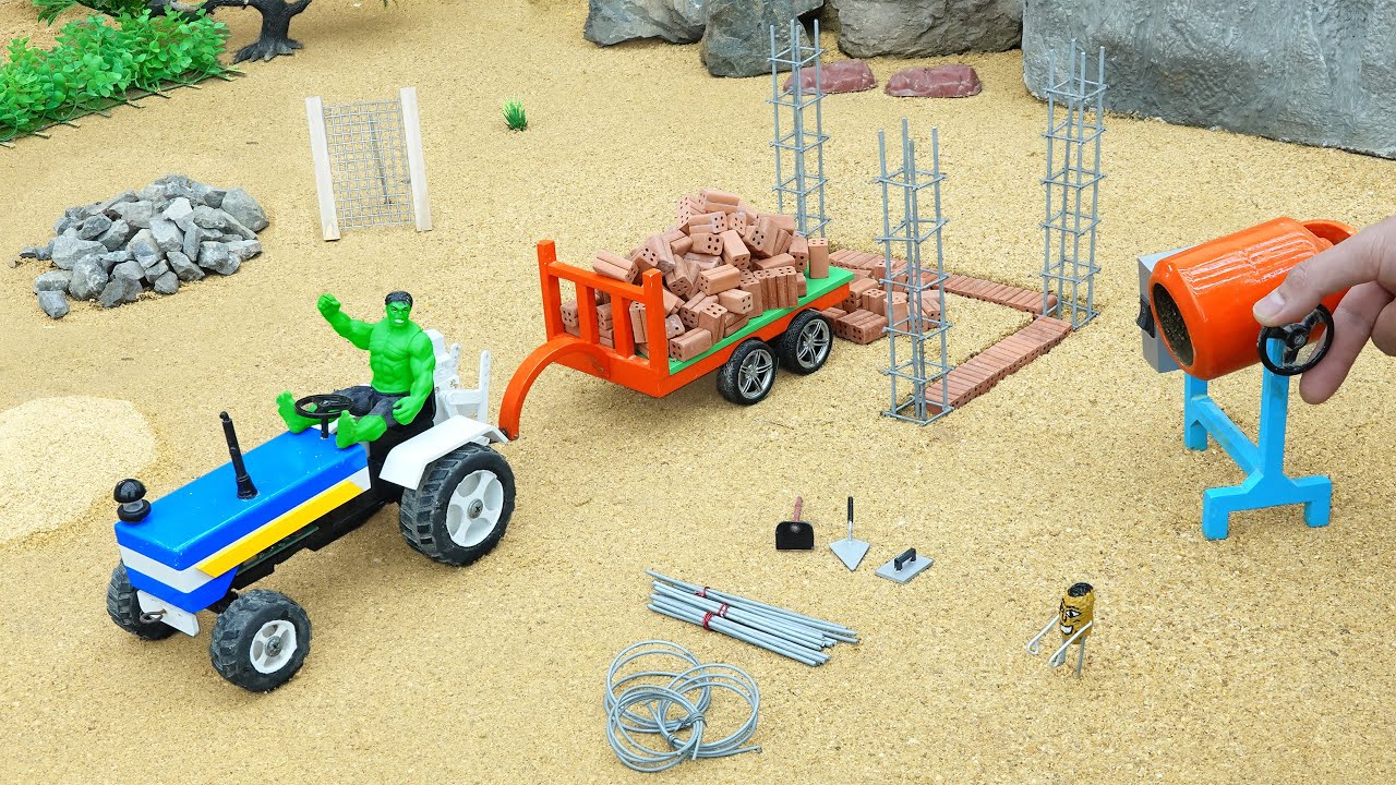 DIY Brick Truck Construction | Home Building Gadget Science Project @MiniCreative1 | @DIYMachinery