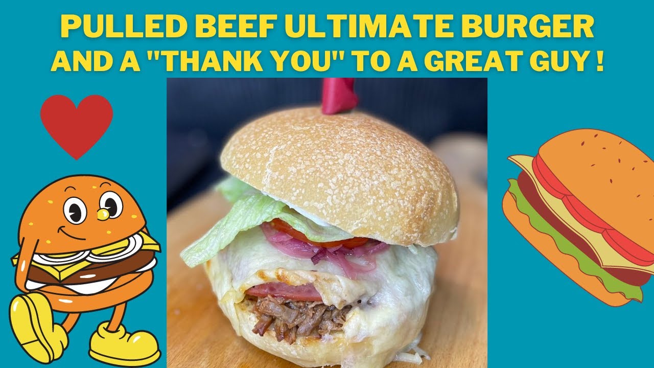 The @SimplyAshton Pulled Beef Burger!