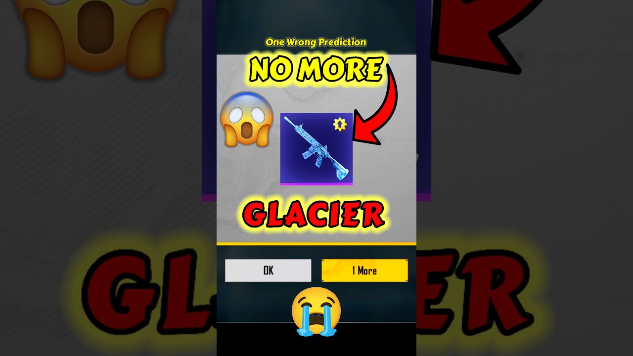 😭 No More GLACIER in Bgmi  | 100% 😱 GET FREE M4 GLACIER 🔥 Free Glacier Cricket League Event #shorts