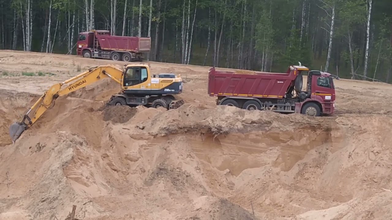 HYUNDAI  210w-9s. КАМАЗ NEFAZ