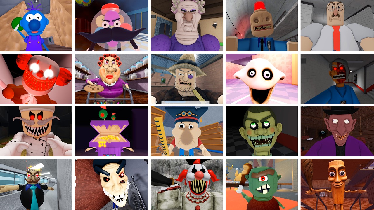 MR. GUMDROP'S CANDYSHOP,GRUMPY GRAN!,SIREN COP'S,Escape the Petshop,Papa Pizza's,ROBLOX JUMPSCARES