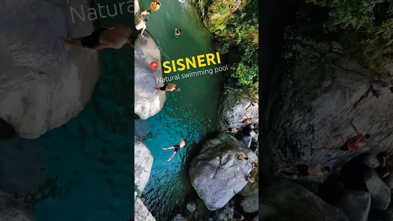 Sisneri Natural Swimming Pool 🌿😍 #sisneri #naturalswimmingpool #shorts