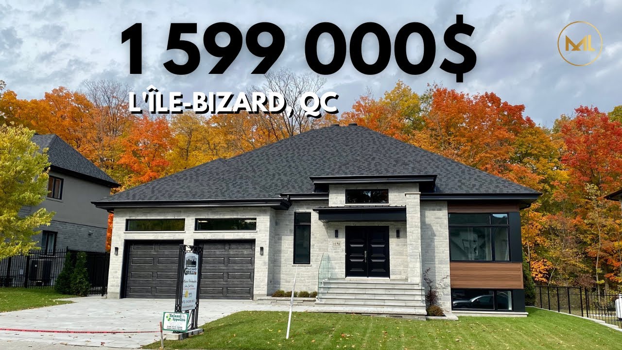 Maison Moderne à L'île-Bizard Montréal | Visite virtuelle | 1 599 000$