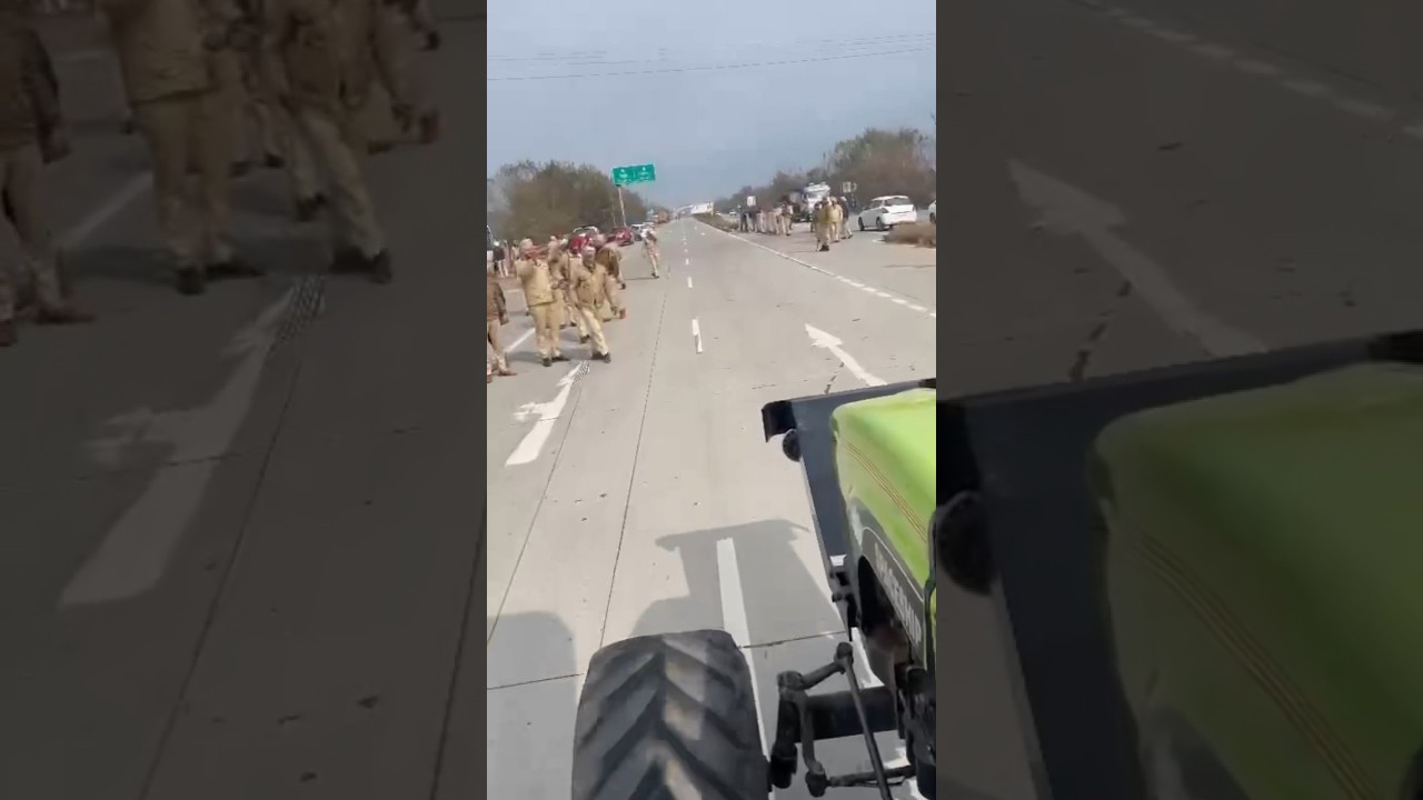 POLICE VS FARMER #jattlife #protest #tractor #farming #jaannisar #india #pakistan #panjab #punjab
