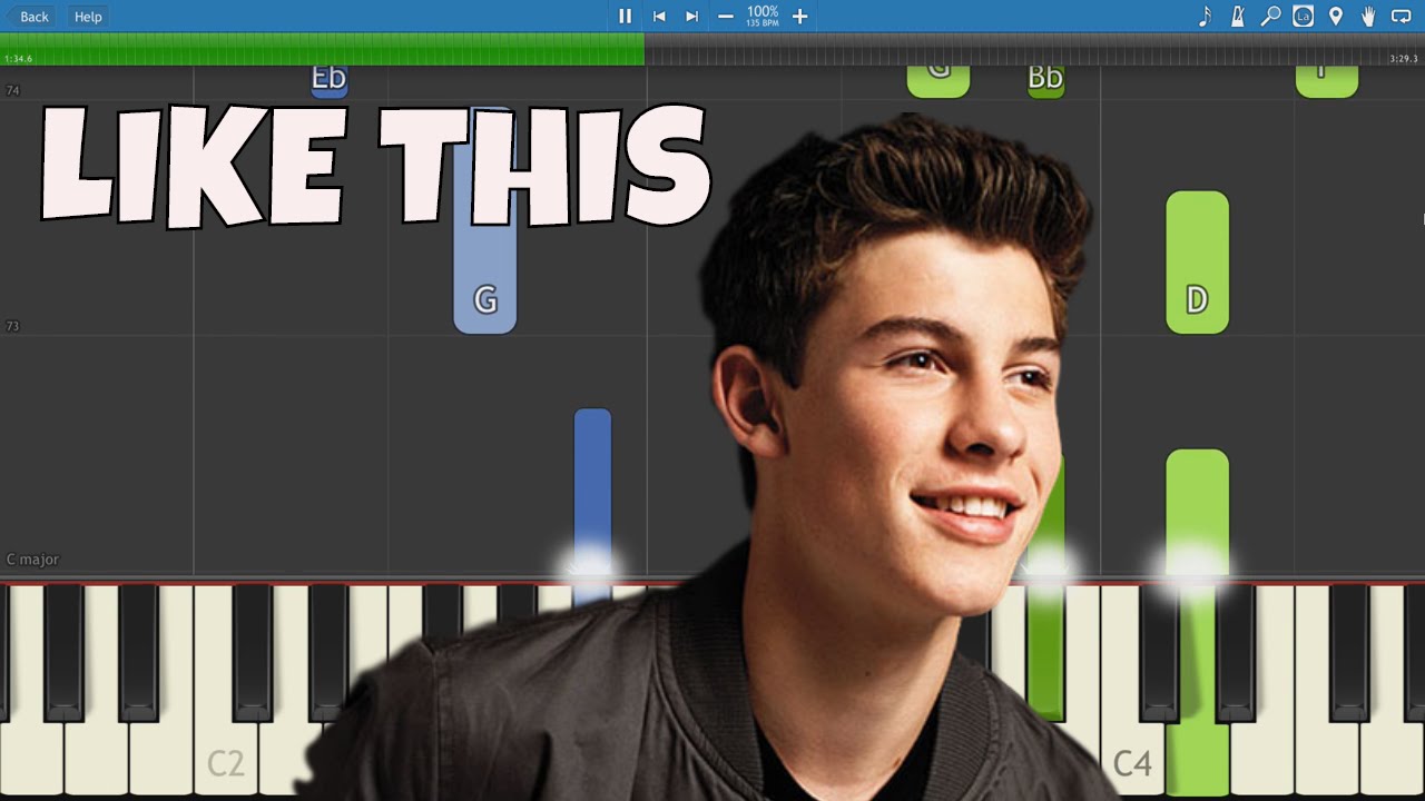 Shawn Mendes - Like This - Piano Tutorial - How to play Like This - Instrumental