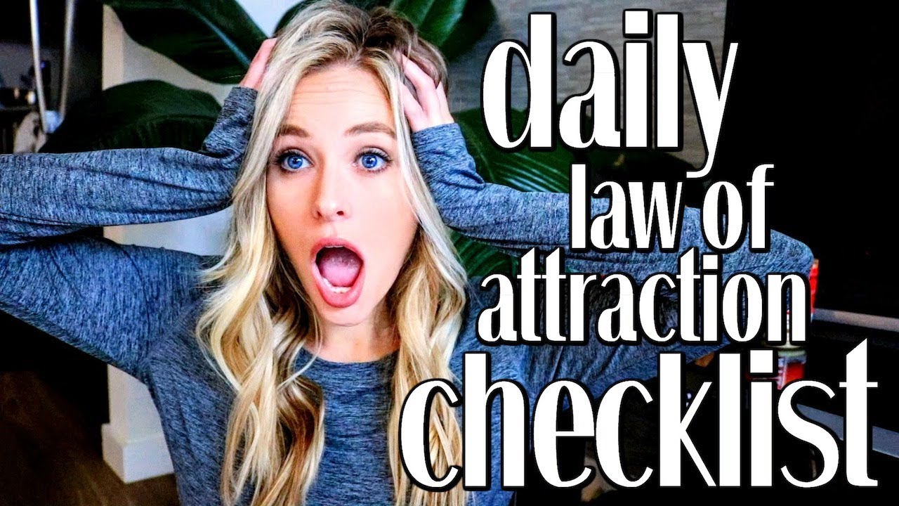 DAILY LAW OF ATTRACTION CHECKLIST TO MANIFEST FASTER | Printable Checklist // Simply Ney