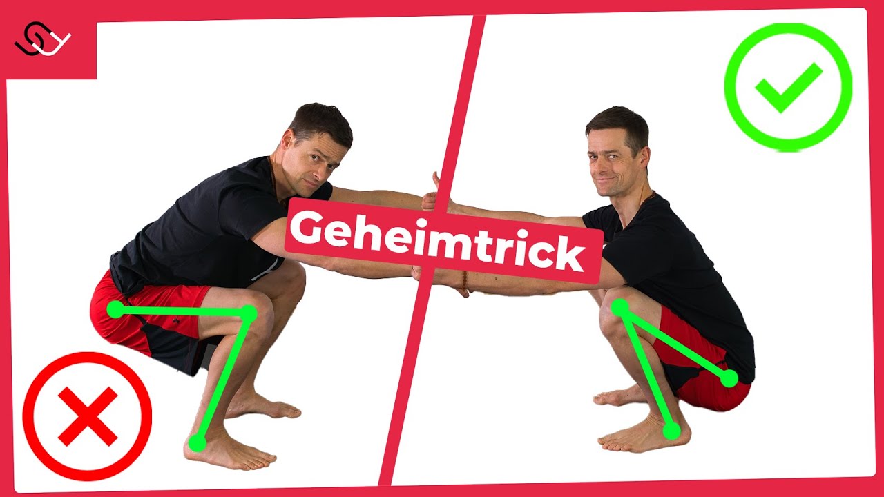 Die Geheimtür zur Hocke und tiefen Kniebeuge