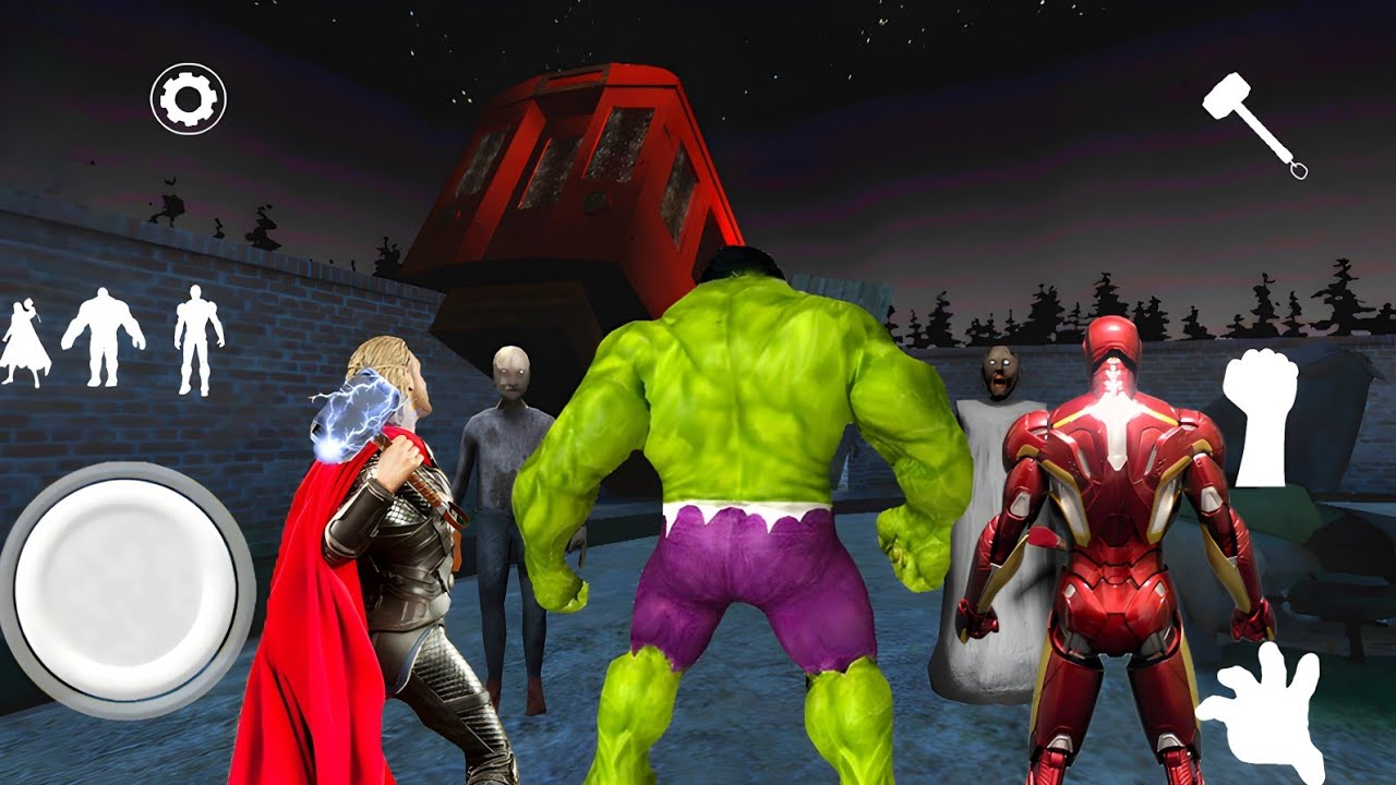 Playing As Ironman, Hulk & Thor In Granny 3 House 