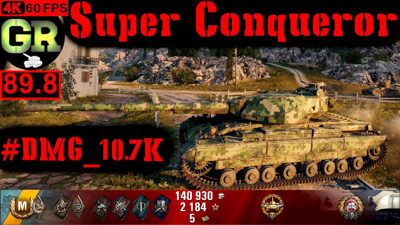 90_World of Tanks Super Conqueror WoT Replay - 5 Kills 10.7K DMG(Patch 1.4.0)