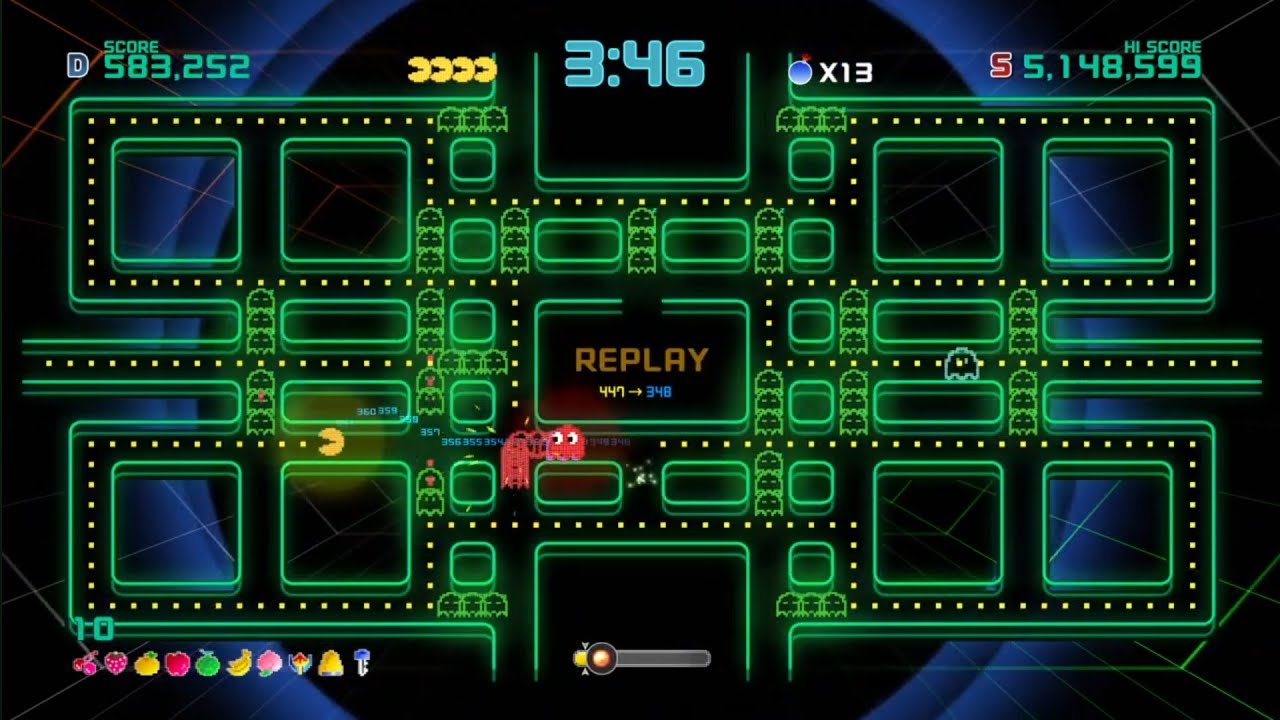 Pac-Man CE 2 - Dungeon: Single Train - 5,156,999