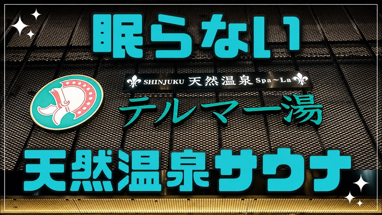 【新宿】24時間営業、眠らない天然温泉サウナ、テルマー湯