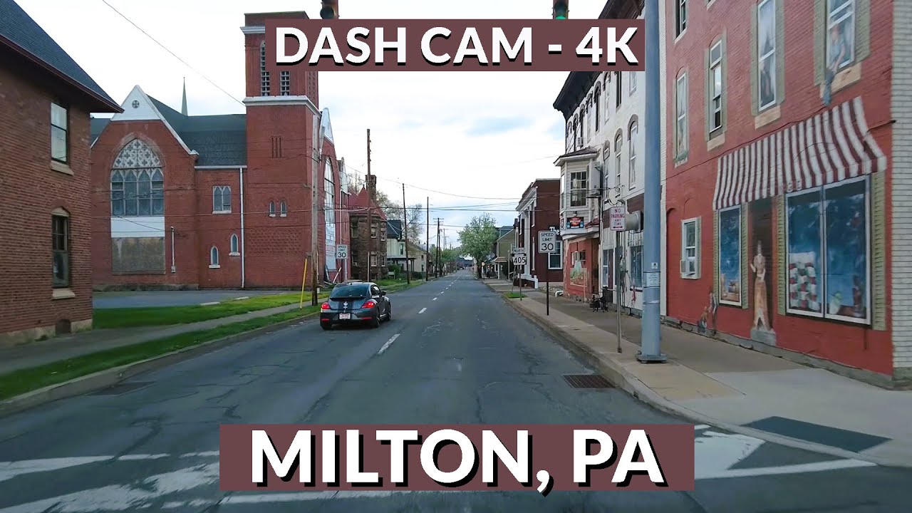 Exploring Milton, Pennsylvania in 4K: A Scenic Drive through History and Charm!