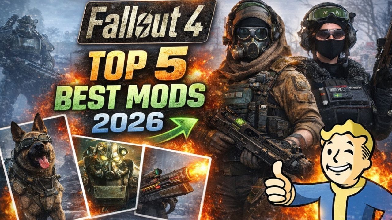 ☢️ Fallout 4 in 2026 – Top 5 Mods That Feel Next-Gen 