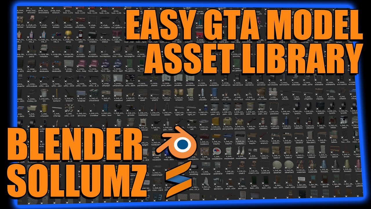 Easy GTA Asset Library  [Codewalker/Blender/Sollumz/FiveM]