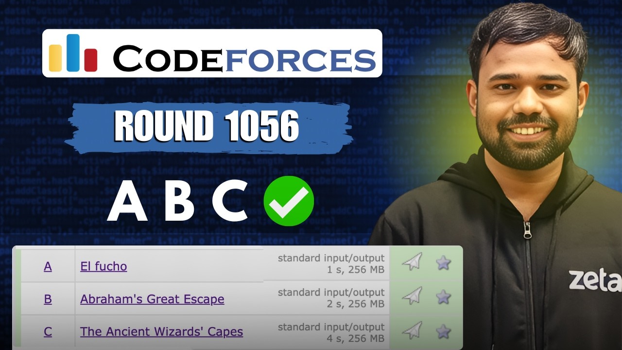 Решения для раунда Codeforces 1056 | Плащи древних волшебников | Великий побег Авраама | Редакцио...
