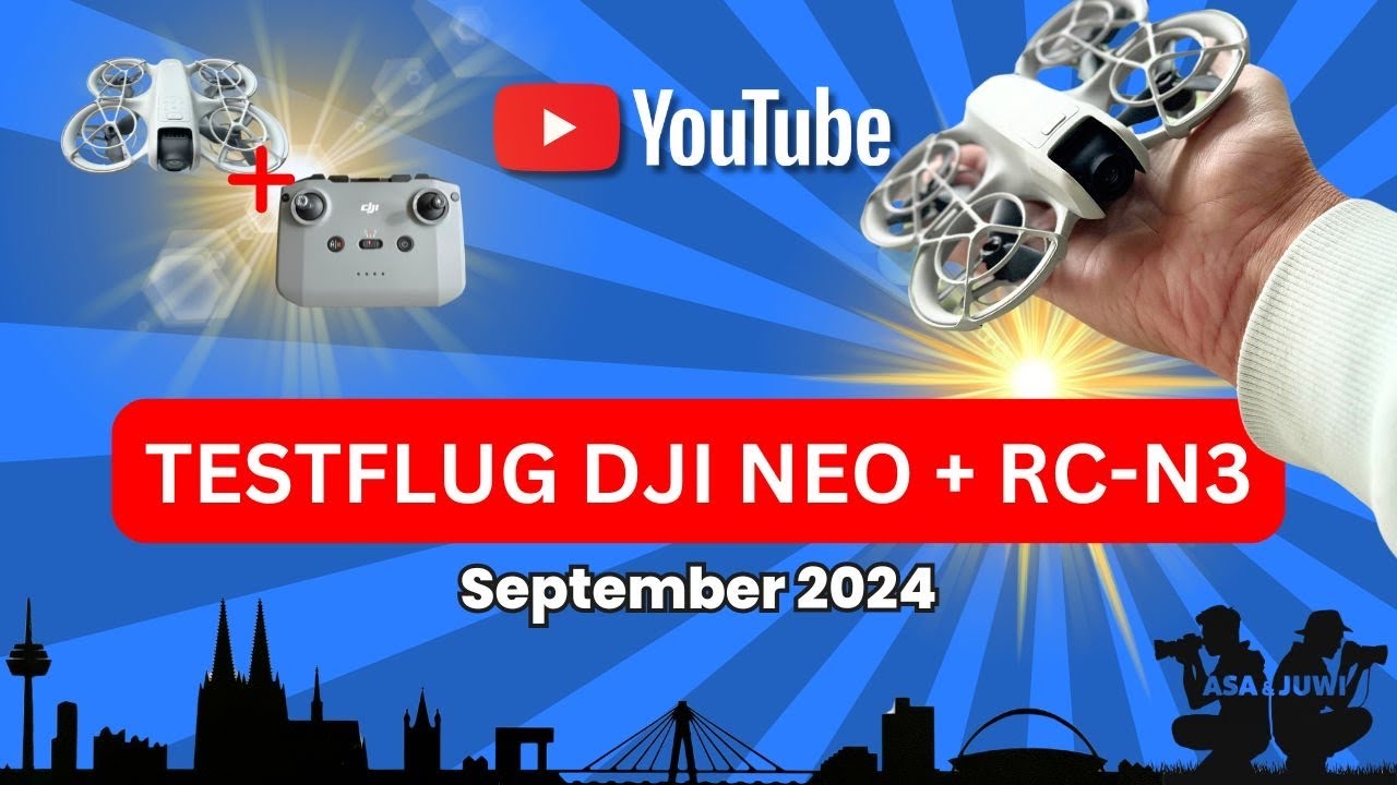 DJI Neo - Testflug in K&ouml;ln - kleinste Selfie Drohne mit FPV Modus!