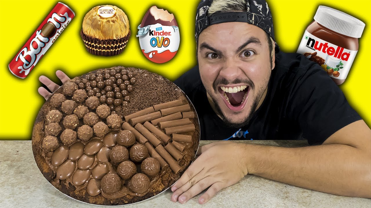PIZZA DE CHOCOLATE DE R$ 250 REAIS !! (KINDER OVO COM NUTELLA)