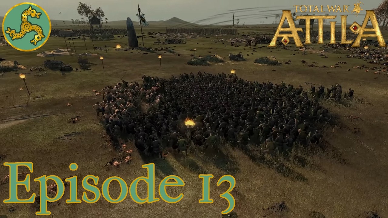 The Push Of The Picts! Ep 13 Franks Campaign Total War Attila (Very Hard)