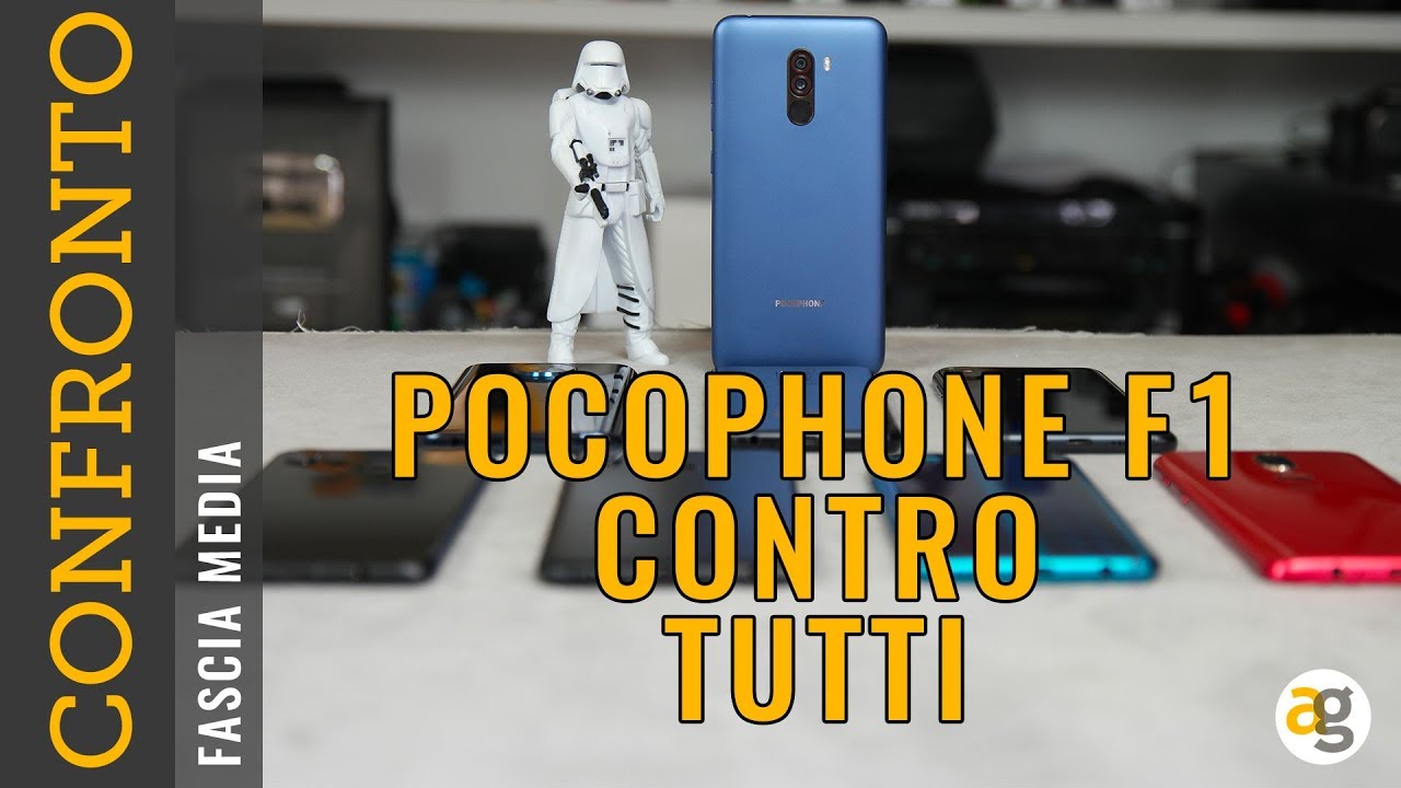 CONFRONTONE PocoPhone F1 OnePlus6 Mi8 Galaxy A8 Psmart+ Honor 10 e PLAY Moto G6