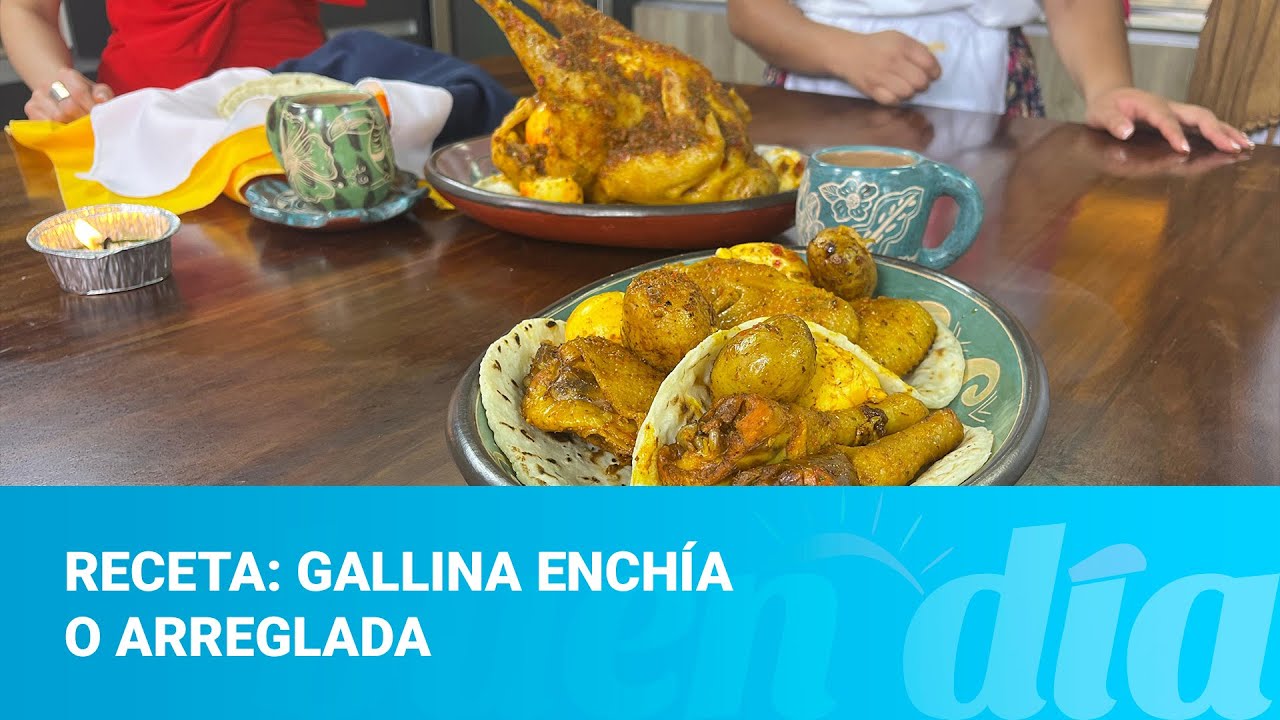 Receta: gallina enchía o arreglada
