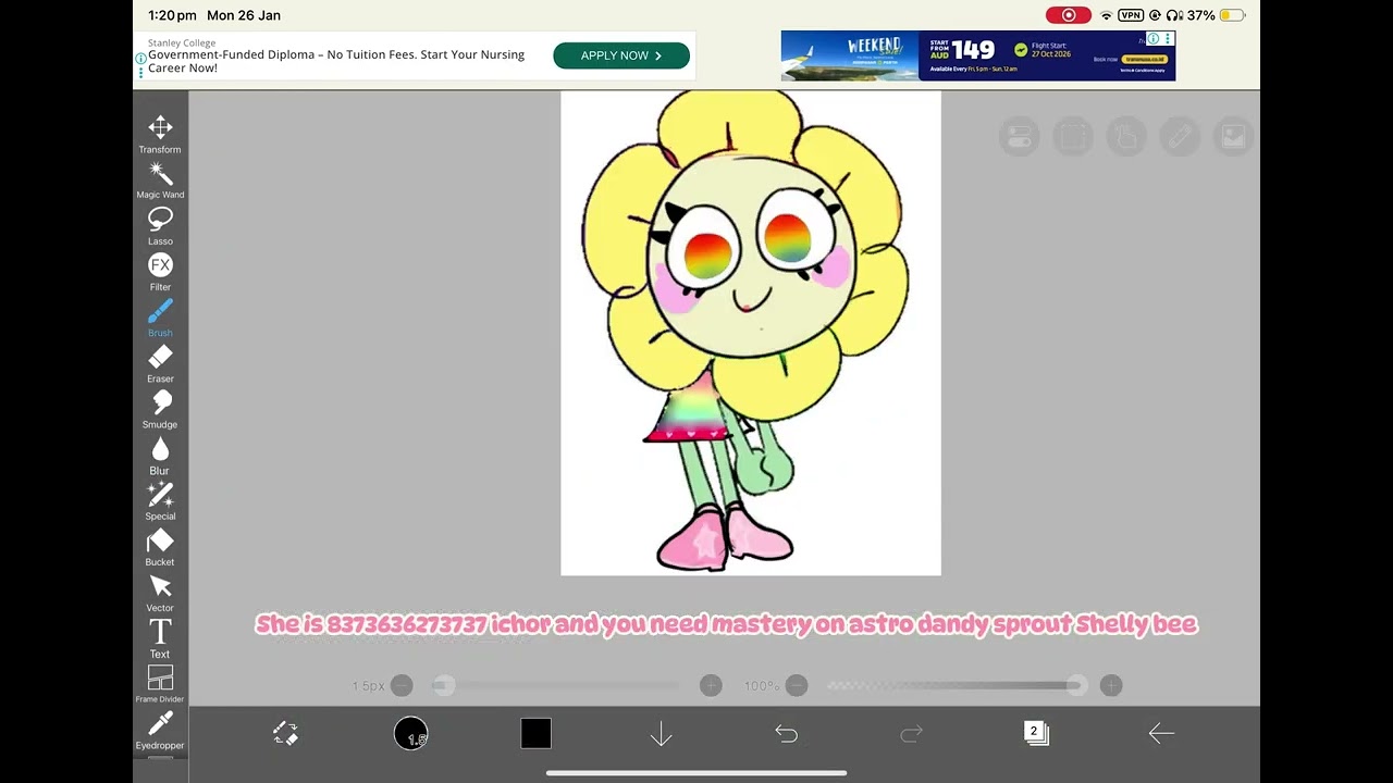 POV Emily makes a dandy’s world oc 