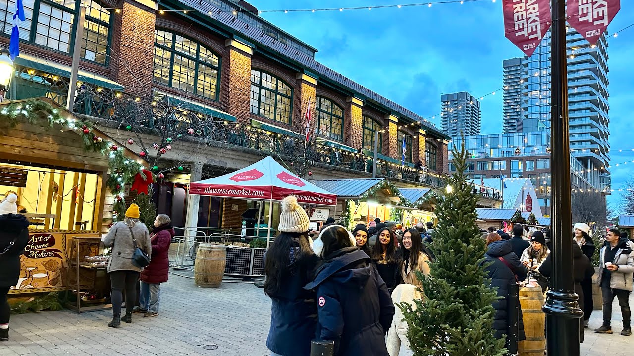 🔴 LIVE St. Lawrence Market  - Winter Market | Toronto Holiday Vibes