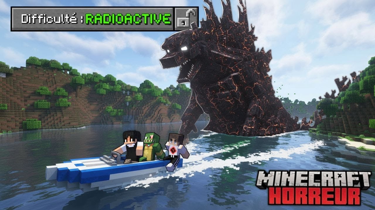 On AFFRONTE GODZILLA dans notre monde MINECRAFT ! (The Radioactive Terror: LE FILM)