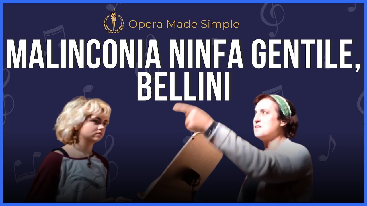 Mini-lesson: work in progress on Malinconia ninfa gentile, Bellini. Vocal technique with Capucine