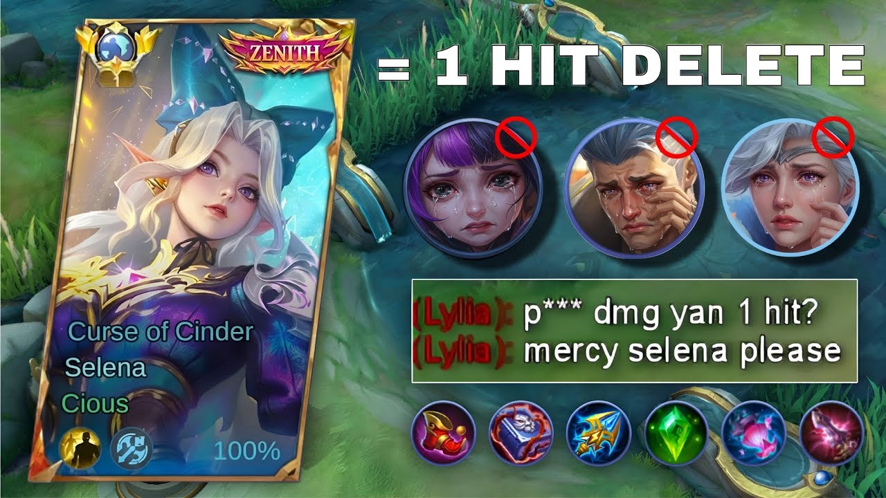 TOP GLOBAL SELENA BEST 1 HIT BUILD 2026 (100% BROKEN) | SELENA MVP GAMEPLAY - MLBB