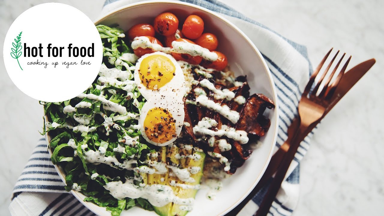 vegan BLTA bowl w/ vegan soft boiled eggs (easy grain bowls ep #1) | hot for food