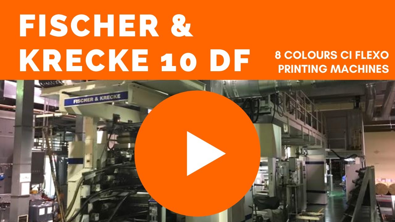 FISCHER & KRECKE 10DF 8 Colours CI Flexo Printing Machines | FISCHER & KRECKE Machines