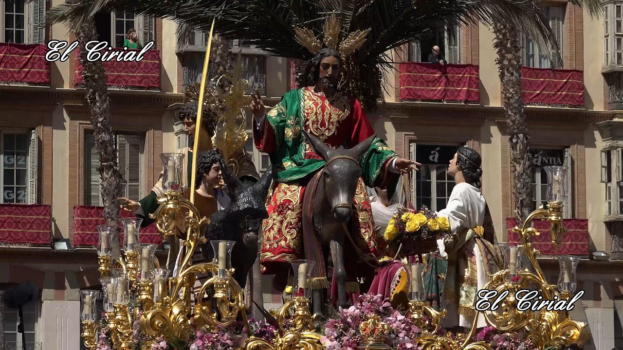 POLLINICA Y VIRGEN DEL AMPARO MALAGA 2022 TRIBUNA OFICIAL 4K